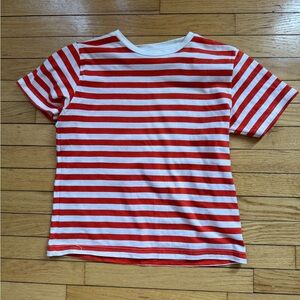 Orange and White Striped shirt